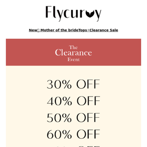 FlyCurvy, Sale on sale!  Up to 80% 😱