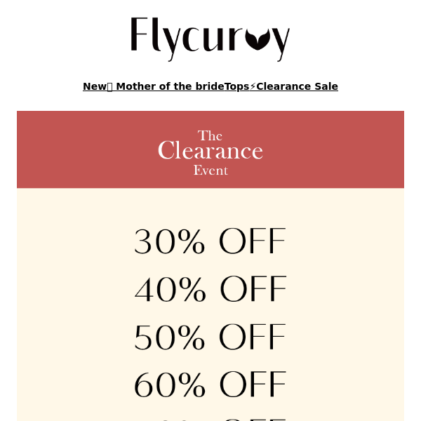 FlyCurvy, Sale on sale!  Up to 80% 😱