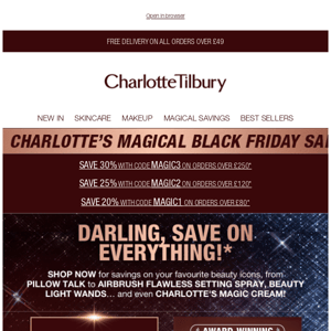 Up To 30% Off EVERYTHING You Love At Charlotte Tilbury 🧚‍♀️
