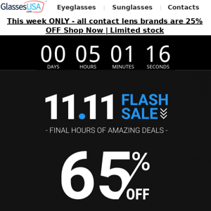 🔴 11.11 FLASH SALE 🔴 Final hours of exclusive deals!