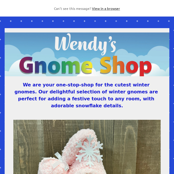 Gnome Accessories, Wendy's Gnome Shop