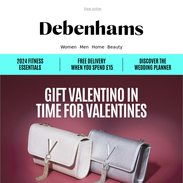 Gift Valentino in time for Valentines with an extra 10% off