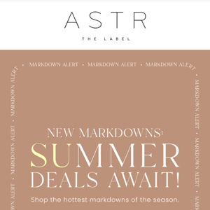 Discover Irresistible Summer Markdowns