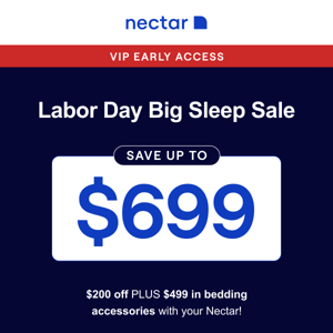 SHOP FIRST: Labor Day BIG Sleep Sale ⚡