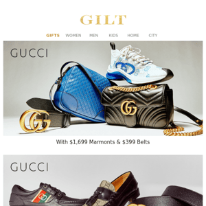 Gucci With $1,699 Marmonts & $399 Belts | Gucci Men