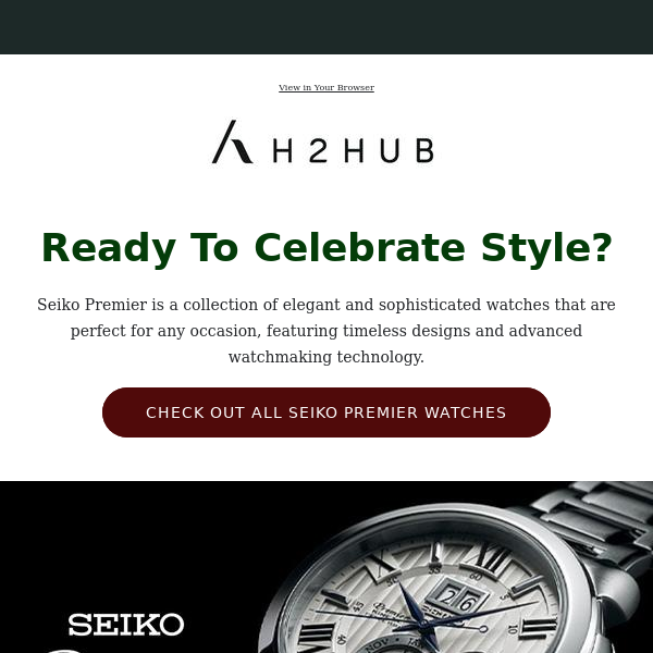 Seiko Premier Watches for Every Occasion