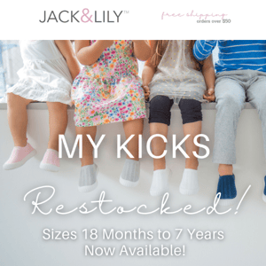 ⭐J&L My Kicks | Restocked Sizes 18 Months to 7 Years⭐