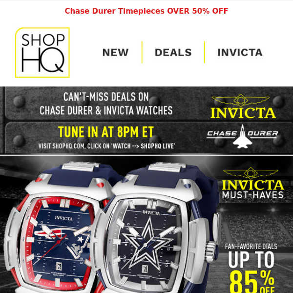 Must-Have Invicta Dials Starting UNDER $50 + Tune in at 8pm ET for More