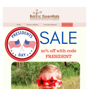 20% Off During Our President's Day Sale!