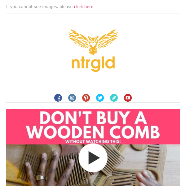 DO NOT BUY A WOODEN COMB