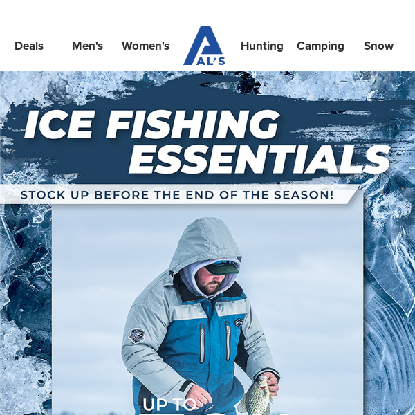 🧊 ICE FISHING ESSENTIALS | UP TO 30% OFF!