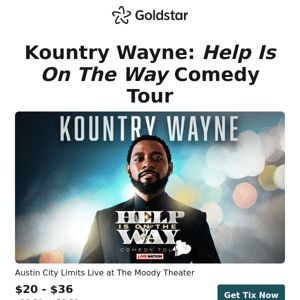 Kountry Wayne: "Help Is On The Way" Comedy Tour tickets 👉