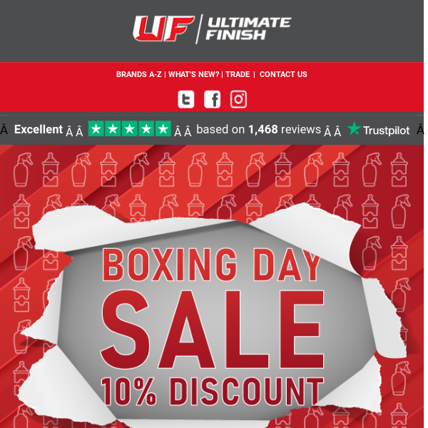 10% Off Everything: Boxing Day Sale Has Started