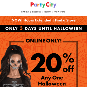 Last Chance To Save 20% Off 👻