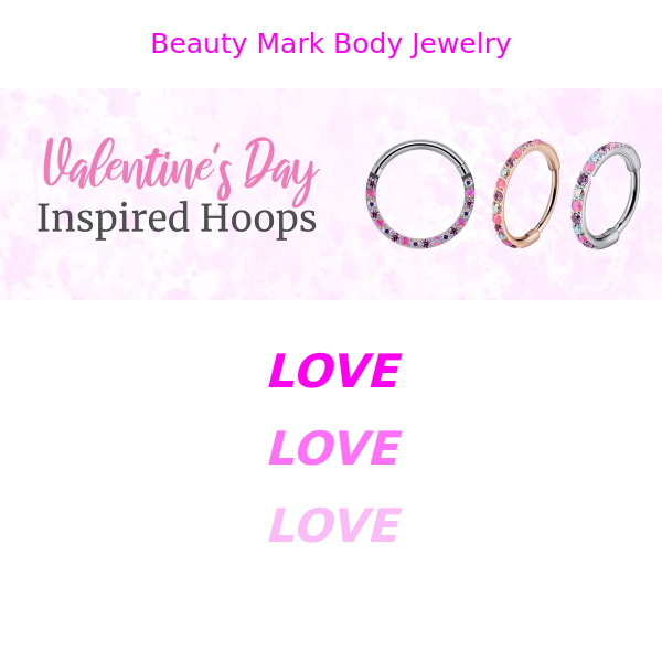 Valentine's Day Nose Hoops