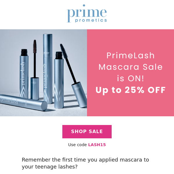 Did someone say PrimeLash Mascara SALE?