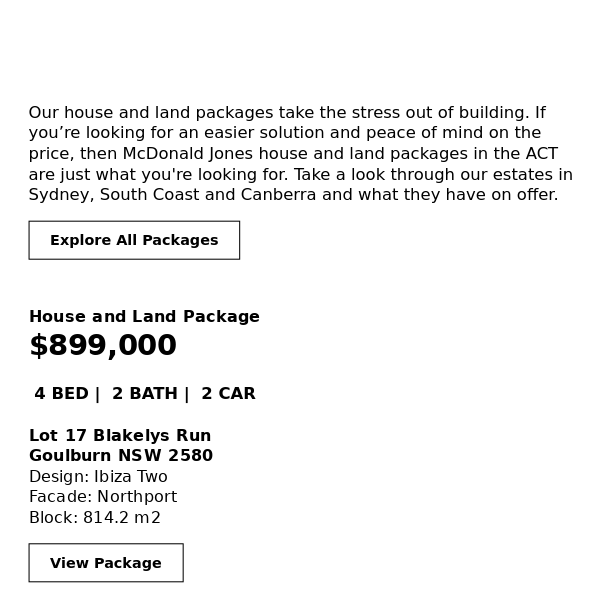 Explore House & Land in Southern NSW