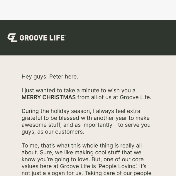 Merry Christmas From Groove Life 🎄