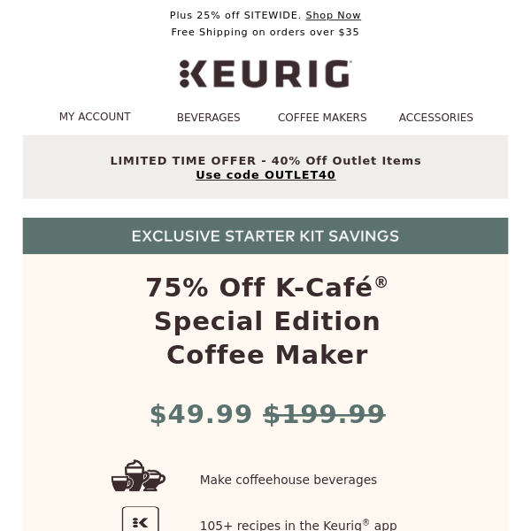 More lattes, less spending with 75% Off the K-Café Special Edition