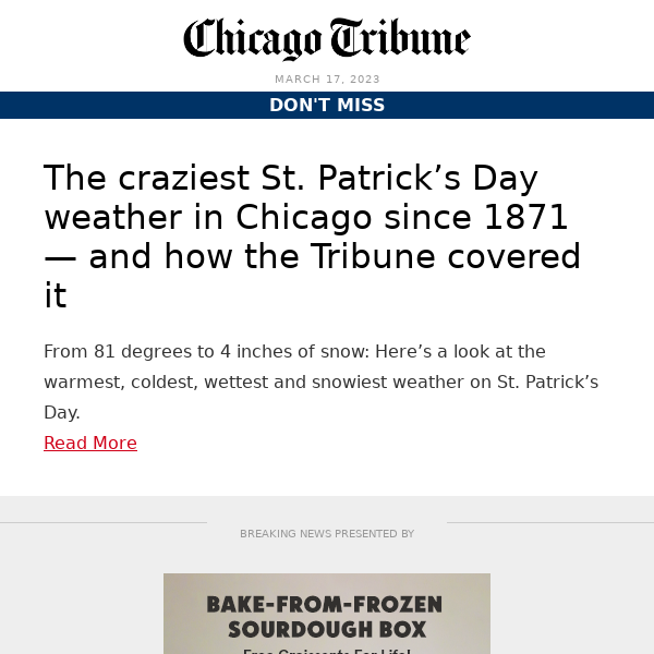 The craziest St. Patrick’s Day weather in Chicago