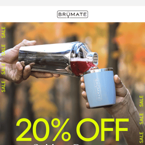 20% Off Barware + Spirits 🥃