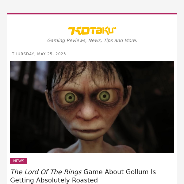 The Lord Of The Rings Game About Gollum Is Getting Absolutely Roasted