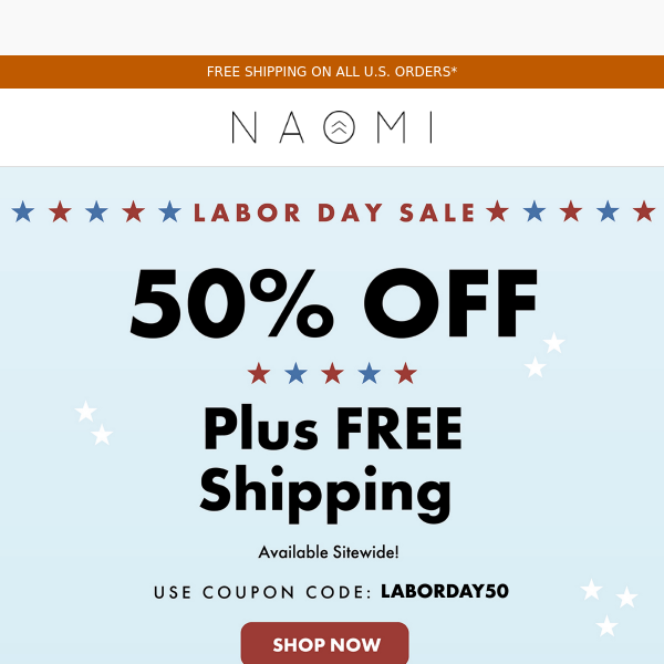 Labor Day Sale—Save 50%