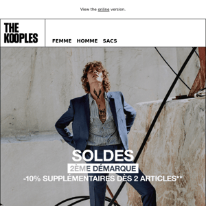 Soldes | -10% supplémentaires dès 2 articles