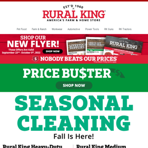 Seasonal Cleaning | Fall Is Here!