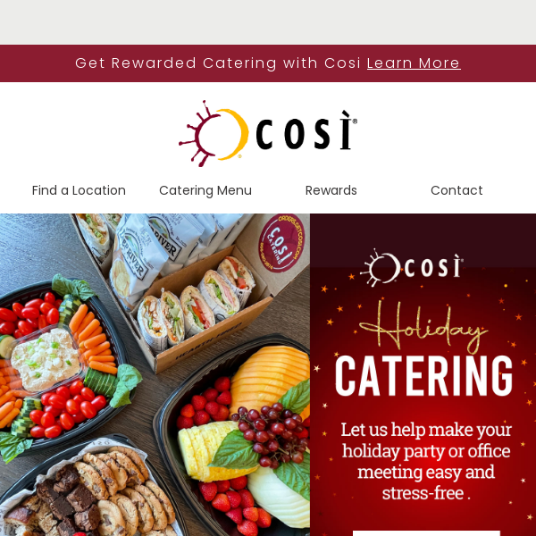 Elevate Your Office Celebrations with Cosi Catering