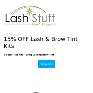 15% OFF Eyebrow & Eyelash Tint Kit 💚
