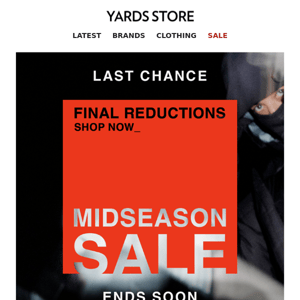 Last Chance To Shop The Midseason Sale