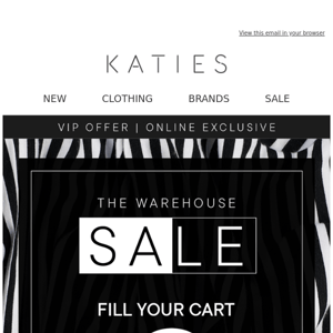 Still scrolling? 🙌 $8* Warehouse SALE!