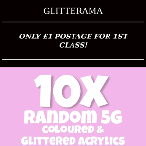 ONLY £1 POSTAGE FOR 1ST CLASS!