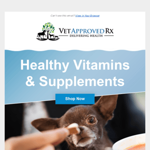 Healthy vitamins for your furry friend