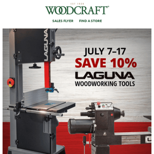 10% Off Laguna Tools & Blades + More Deals