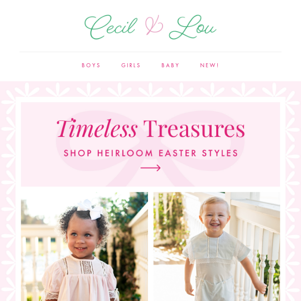 🎀 Timeless Heirloom Looks - In Stock!