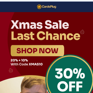 30% Off - Last chance for Christmas Delivery!