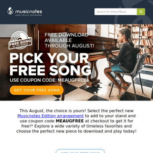 Choose Your Free Song Today!