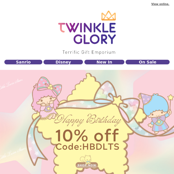 Little Twin Stars' Birthday Bash! 🎉 Get 10% OFF Today!