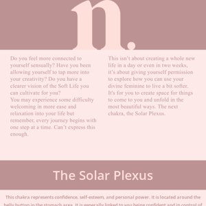 How's Your Solar Plexus?