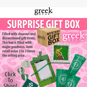 New Greek Surprise Boxes!  Gift Edition! 🎁