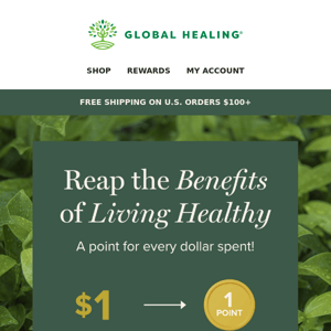 Great deals come with Healthy Living Rewards!