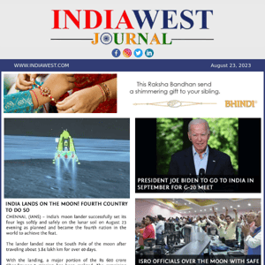 IndiaWest: Today's News, 23 August 2023