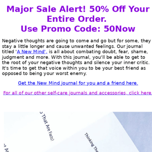 50% Off - Negative Thoughts Hurting You....