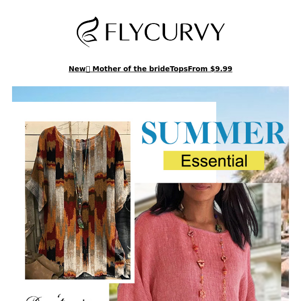 FlyCurvy, Will you miss these comfortable line blouse?