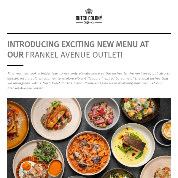 Introducing Exciting New Menu at Our Frankel Avenue Outlet! 🍳🥞🍲