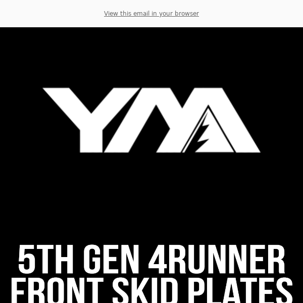 YotaMafia | 5th Gen 4R Skid Plates, In Stock!