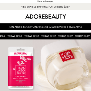 Free Hada Labo gift* | Today only