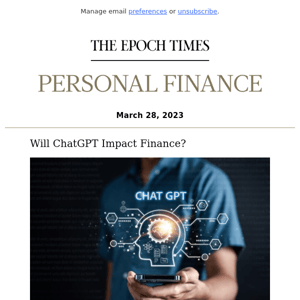 Will ChatGPT Impact Finance?